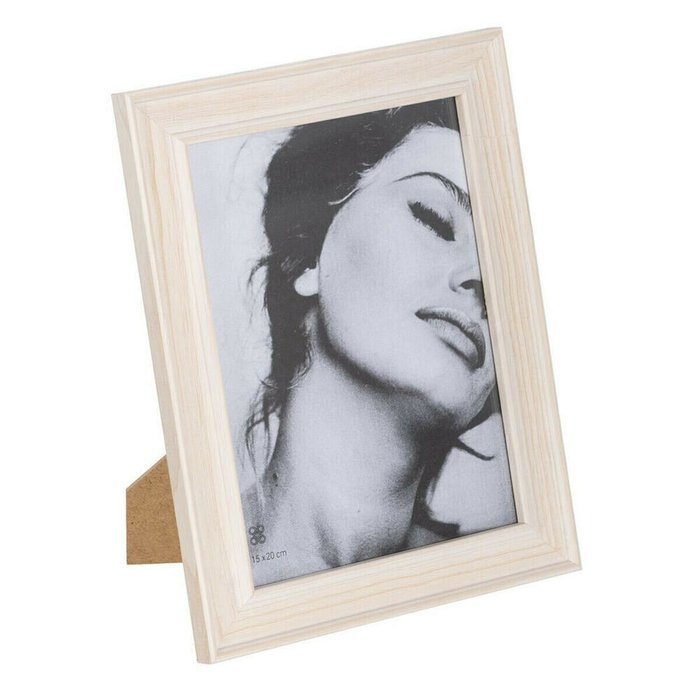 Фоторамка Белый Светло-коричневый Деревянный Стеклянный 20 x 2 x 25 cm