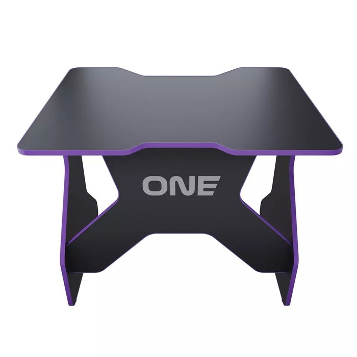 Игровой компьютерный стол One черно-пурпурного цвета