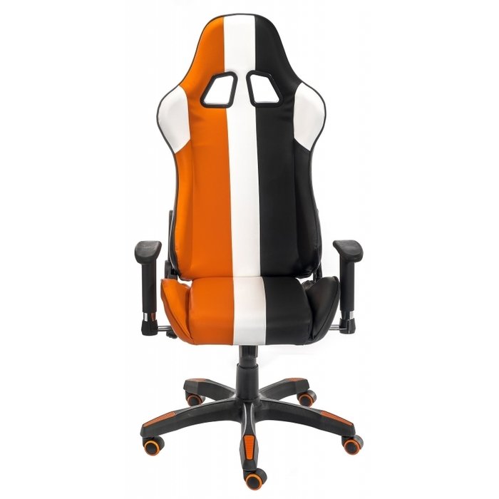 Компьютерное кресло Line бело-оранжево-черного цвета - купить Офисные кресла по цене 17270.0