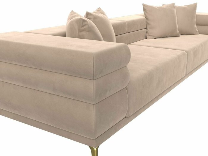 Прямой диван-кровать Лига 021 бежевого цвета - лучшие Прямые диваны в INMYROOM