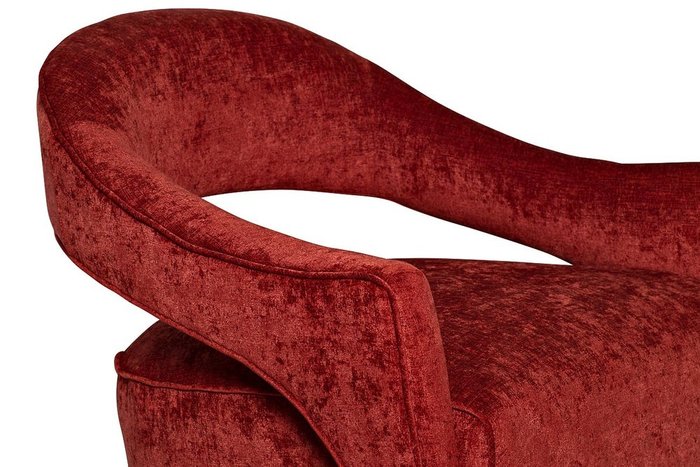  Кресло из темно-красного бархата   - лучшие Интерьерные кресла в INMYROOM