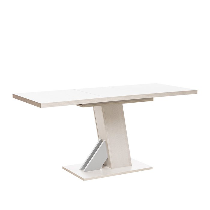 Раздвижной обеденный стол Луссо белого цвета - лучшие Обеденные столы в INMYROOM