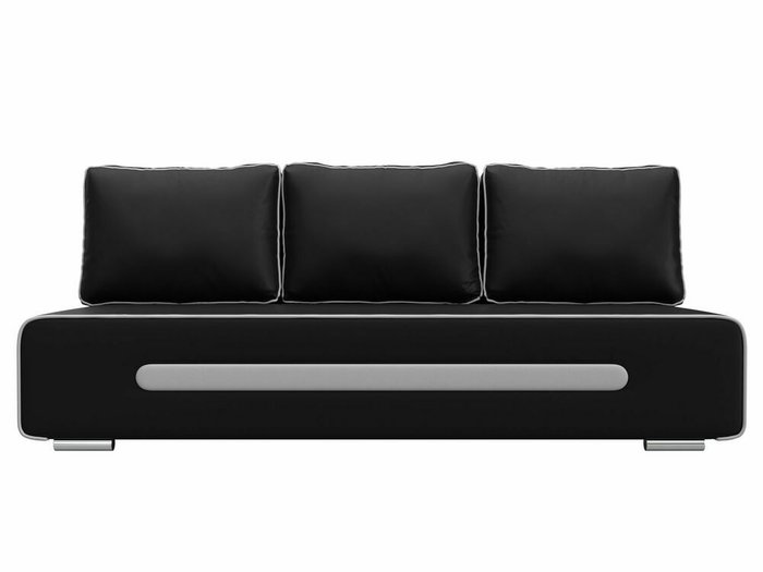 Прямой диван-кровать Приам черного цвета - купить Прямые диваны по цене 33999.0