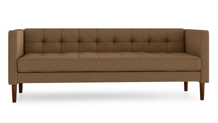Диван Рио 2 коричневого цвета - купить Прямые диваны по цене 29800.0