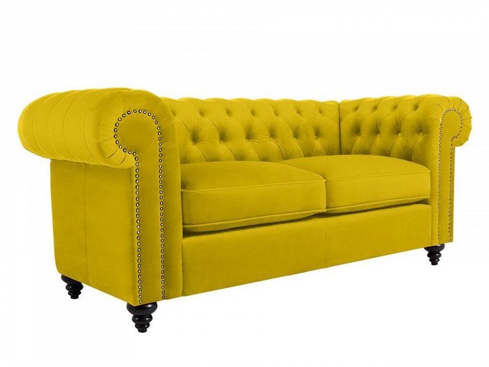 Диван Chester Classic золотистого цвета  - купить Прямые диваны по цене 86940.0