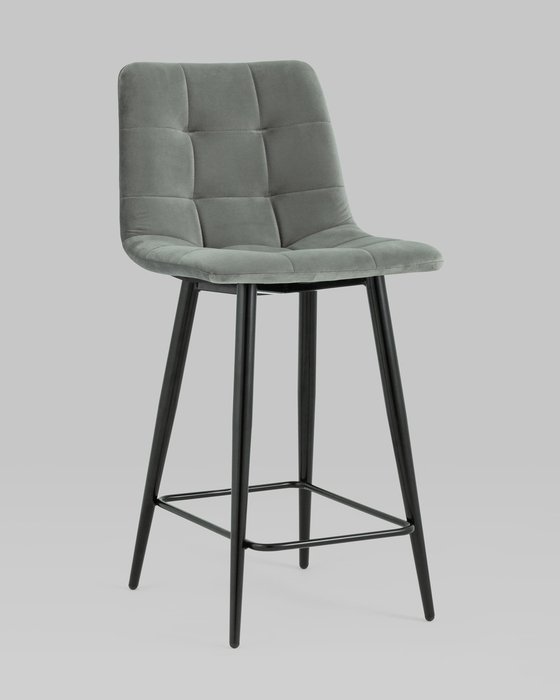 Стул полубарный Джанго серого цвета - купить Барные стулья по цене 7990.0