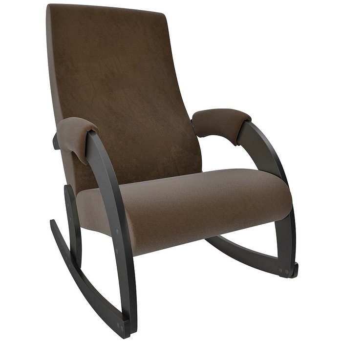 Кресло-качалка Модель 67М коричневого цвета