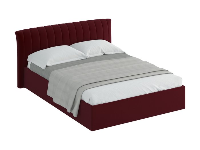 Кровать Queen Anastasia L бордового цвета 160х200