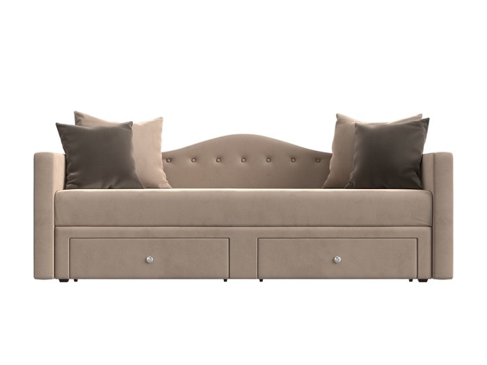 Детский прямой диван-кровать Дориан бежевого цвета - купить Прямые диваны по цене 32999.0