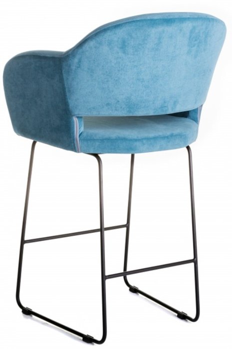 Кресло полубарное Oscar голубого цвета - лучшие Барные стулья в INMYROOM