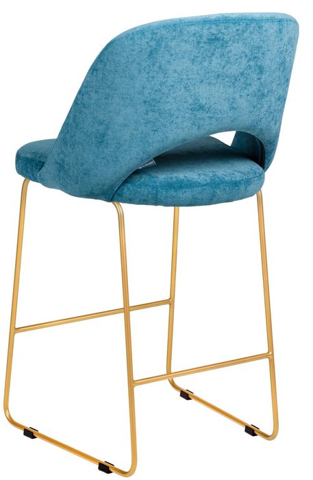 Стул полубарный Lars голубого цвета - лучшие Барные стулья в INMYROOM