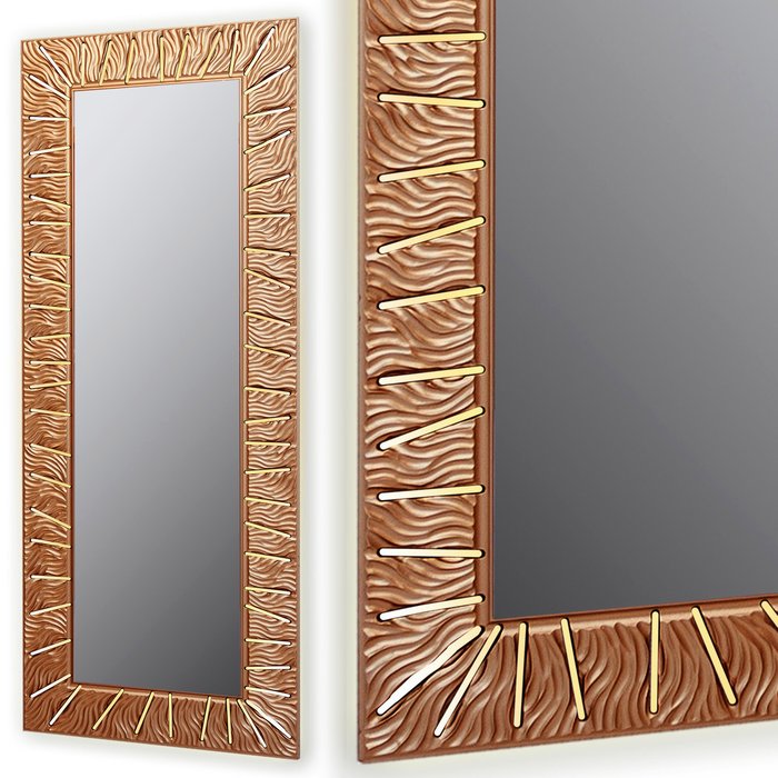 Настенное зеркало Sunshine L цвета бронзы - купить Настенные зеркала по цене 47300.0