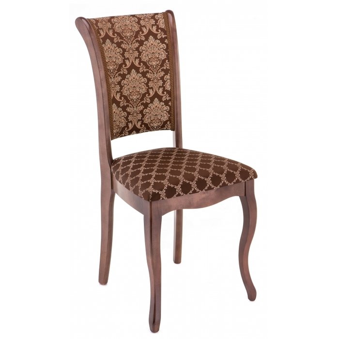  Обеденный стул Фабиано с обивкой шоколадного цвета