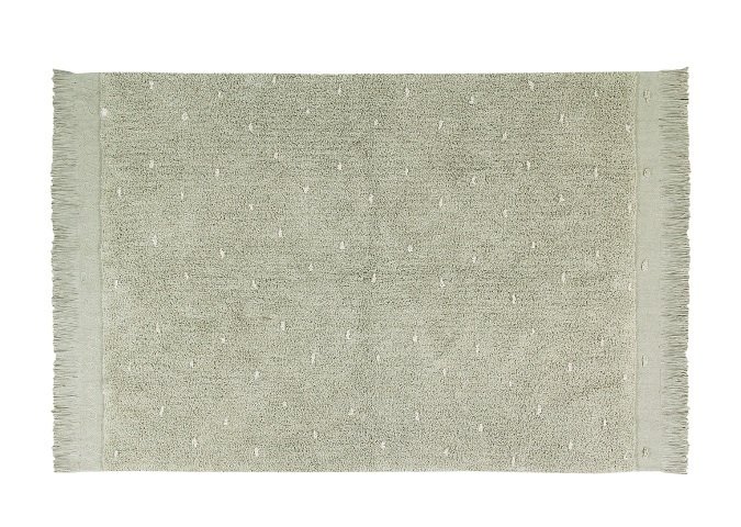 Ковер Лесная симфония 140*200 серо-зеленого цвета