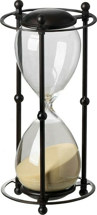 Декоративное изделие Песочные часы черного цвета - лучшие Часы в INMYROOM