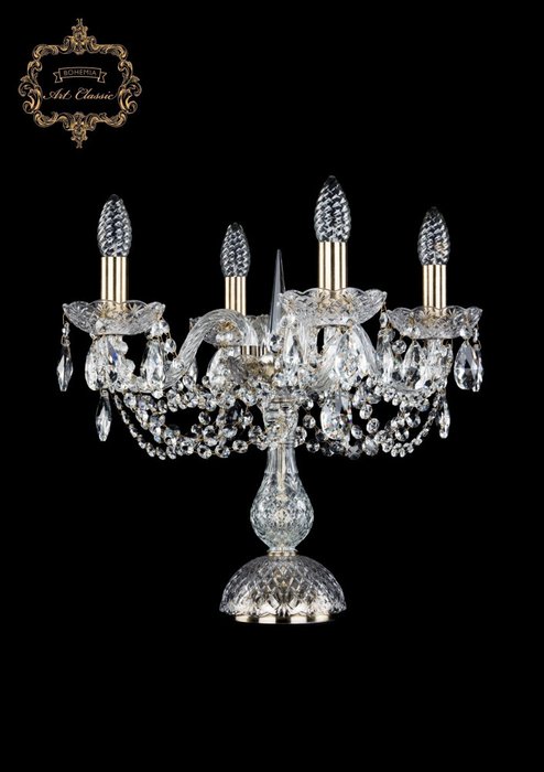 Хрустальная настольная лампа с подвесками Art Classic 45241 12.11.4.141-37.Br.Sp подсвечник Хрустальная настольная лампа с подвесками Art Classic 45241 12.11.4.141-37.Br.Sp подсвечник