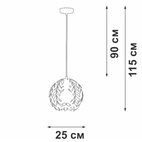 Подвесной светильник V1869-0/1S (металл, цвет белый) - купить Подвесные светильники по цене 5525.0
