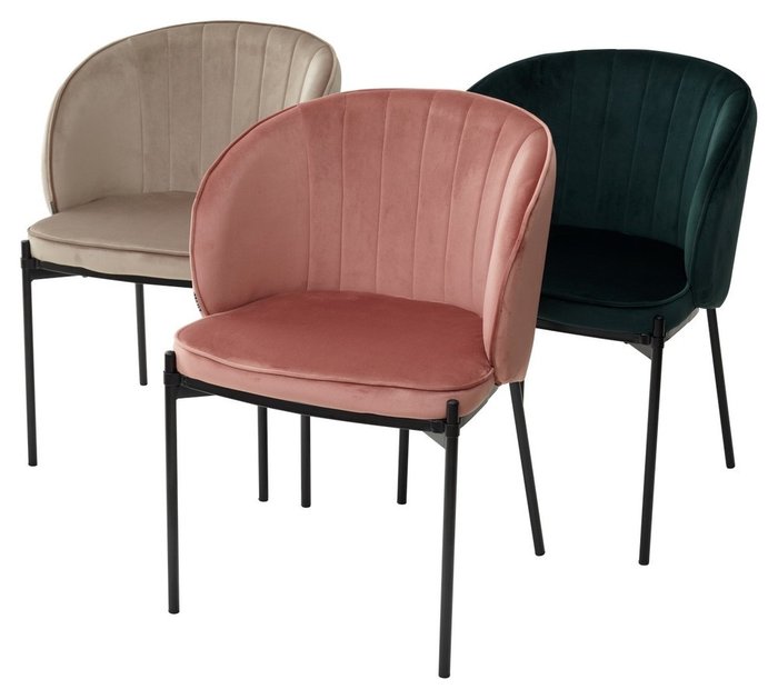 Стул Diana зеленого цвета - лучшие Обеденные стулья в INMYROOM