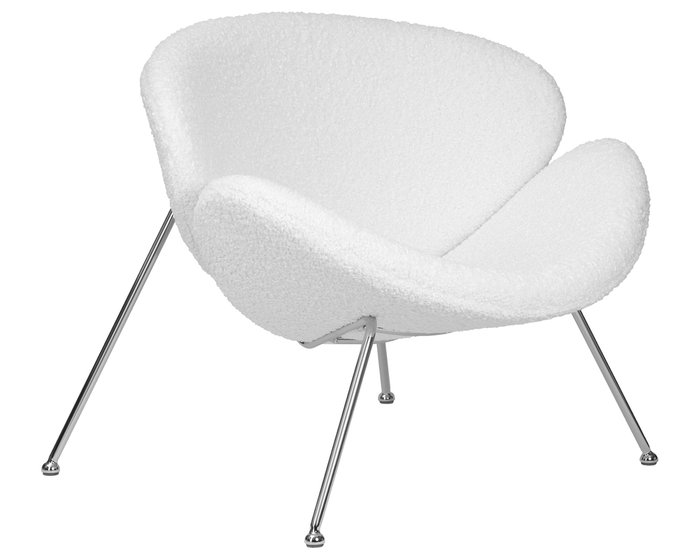 Кресло Emily белого цвета - купить Интерьерные кресла по цене 29550.0