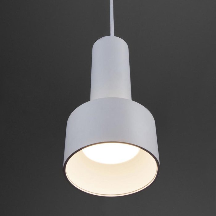 Подвесной светодиодный светильник лофт 50134/1 LED белый Charlie - лучшие Подвесные светильники в INMYROOM