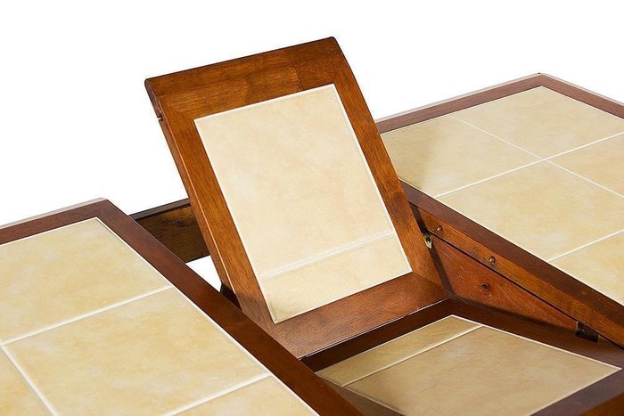 Обеденный стол раскладной с плиткой коричневого цвета - лучшие Обеденные столы в INMYROOM