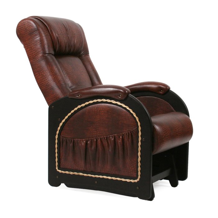 Кресло-глайдер для отдыха Модель 48 венге/Antik crocodile - лучшие Интерьерные кресла в INMYROOM