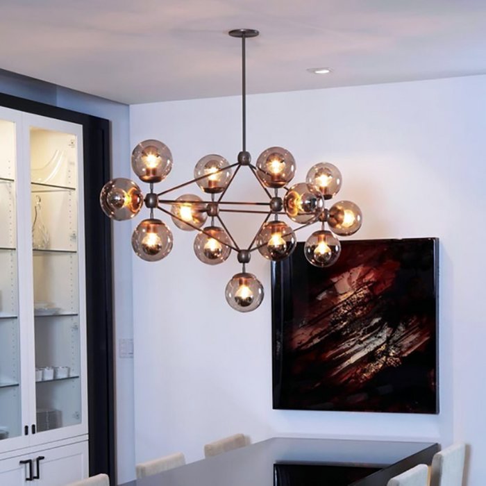 Люстра Modo Chandelier 15 Globes в стиле Roll&Hill - купить Подвесные люстры по цене 47999 Люстра Modo Chandelier 15 Globes в стиле Roll&Hill - купить Подвесные люстры по цене 47999