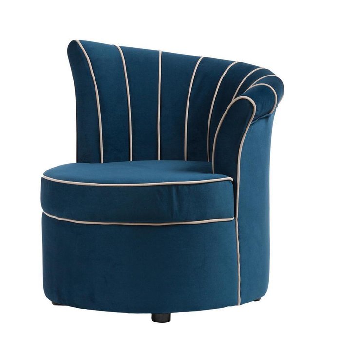 Кресло Shell синего цвета - лучшие Интерьерные кресла в INMYROOM