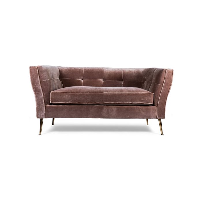 Диван Luxury двухместный цвета мокко - лучшие Прямые диваны в INMYROOM