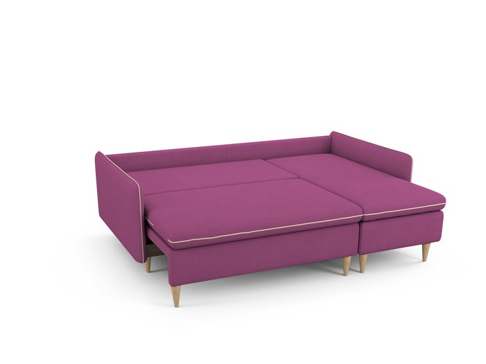 Угловой Диван-кровать Ron правый пурпурного цвета - купить Угловые диваны по цене 64900.0