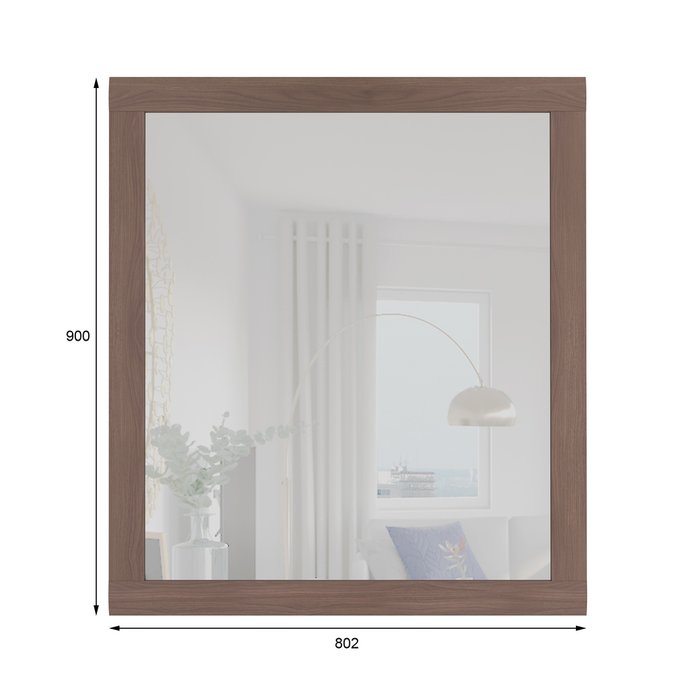 Зеркало Орнета цвета Орех клифтон - купить Настенные зеркала по цене 6390.0
