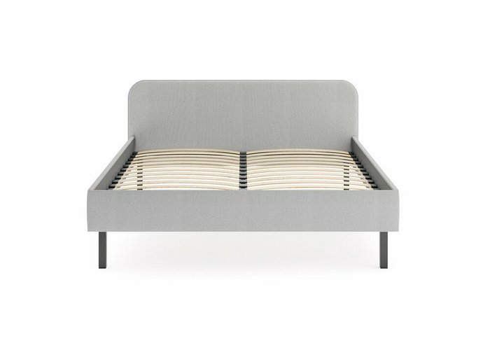 Кровать Селена 160х200 серого цвета с основанием - купить Кровати для спальни по цене 15990.0