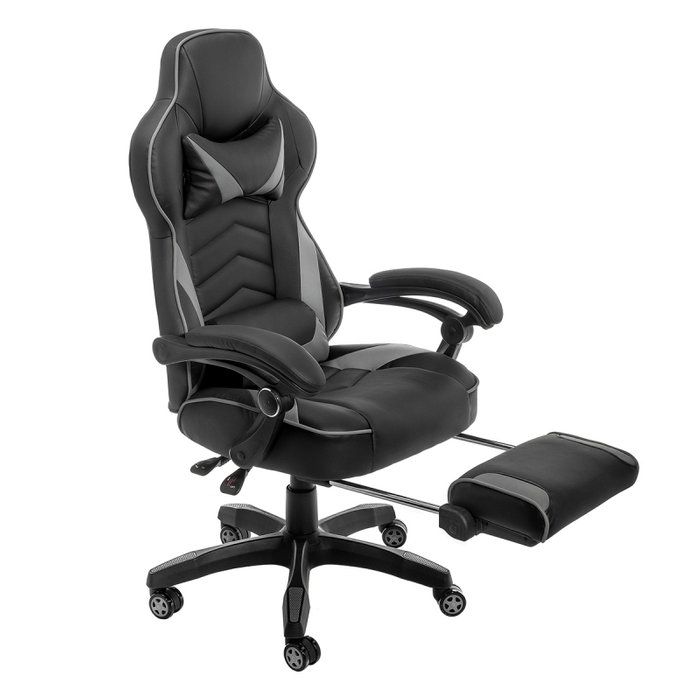 Компьютерное кресло Stimul черно-серого цвета