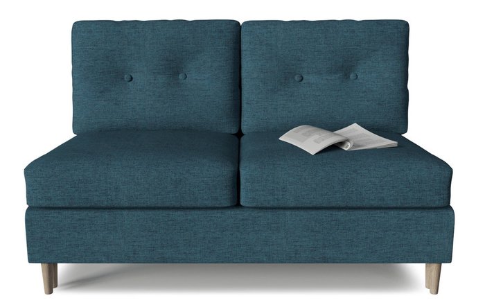 Модуль диван-кровати двухместный Белфаст серого цвета - купить Прямые диваны по цене 20344.0