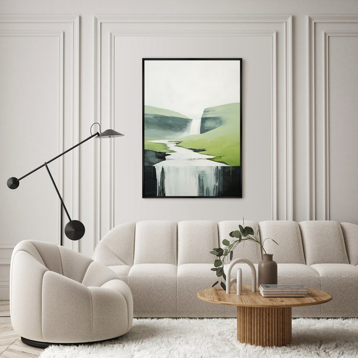 Репродукция картины Landscape collection, Milky rivers, No 1, 2024г. - лучшие Картины в INMYROOM