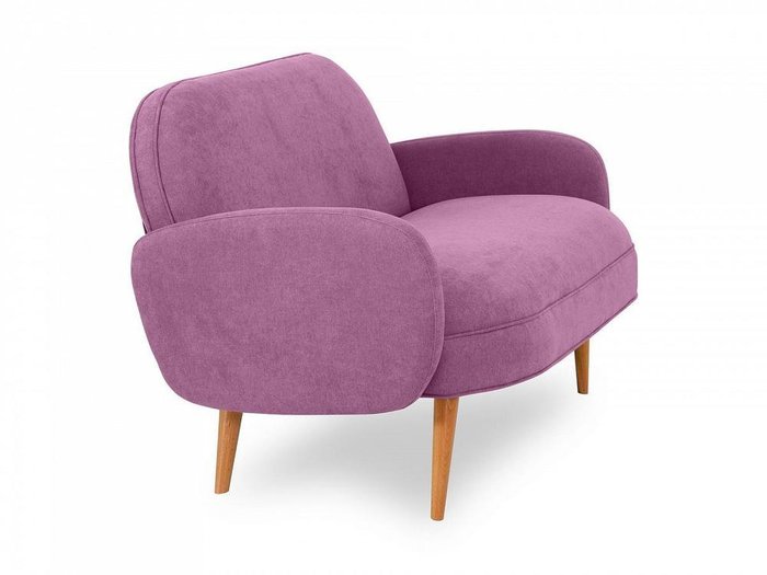 Диван Bordo пурпурного цвета с коричневыми ножками - лучшие Прямые диваны в INMYROOM