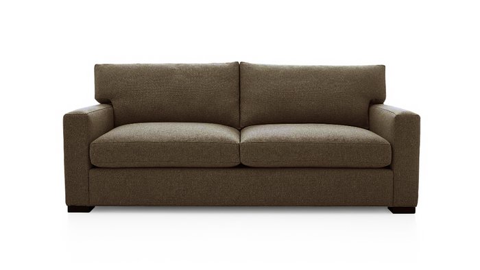Прямой диван-кровать Непал ЭКО коричневого цвета