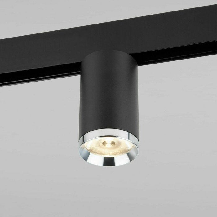 Трековый светильник Ringe Slim Magnetic R06 10W 4200K черного цвета