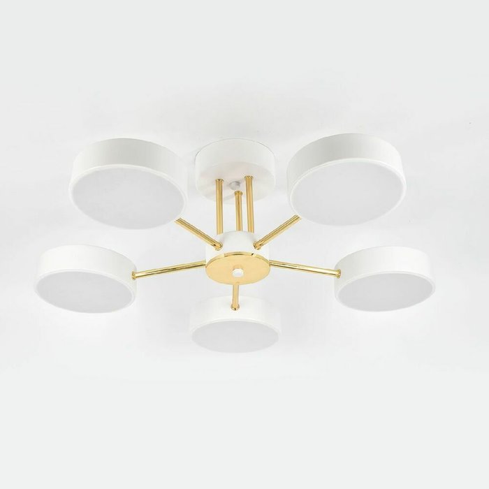 Потолочная люстра Rune 10262/5LED (акрил, цвет белый) - купить Потолочные люстры по цене 6870.0 Потолочная люстра Rune 10262/5LED (акрил, цвет белый) - купить Потолочные люстры по цене 6870.0