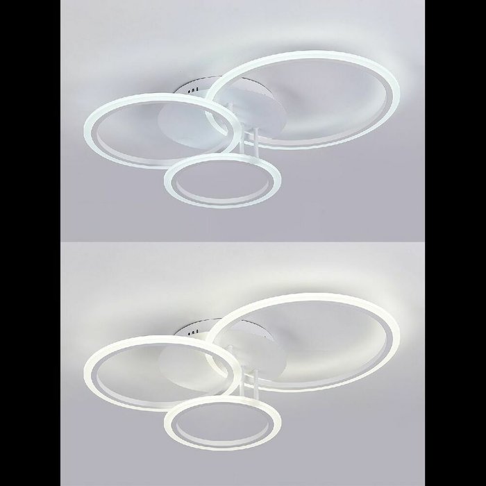 Потолочная люстра PURE LED LAMPS 81175 (акрил, цвет белый) - лучшие Потолочные люстры в INMYROOM