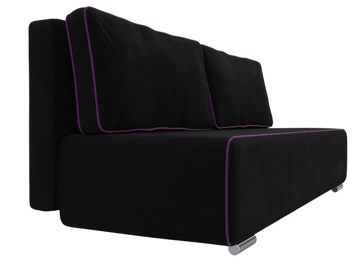 Прямой диван-кровать Уно черного цвета - лучшие Прямые диваны в INMYROOM