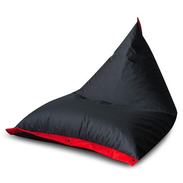 Кресло Пирамида черно-красного цвета - купить Бескаркасная мебель по цене 3990.0