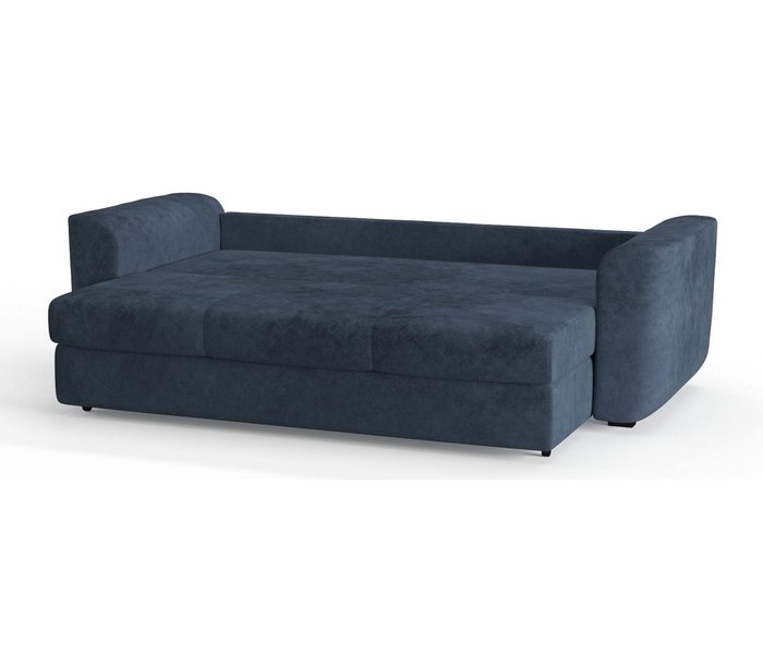 Диван-кровать Салтфорд в обивке из велюра темно-синего цвета - лучшие Прямые диваны в INMYROOM