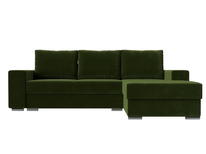 Угловой диван-кровать Дрезден зеленого цвета правый угол - купить Угловые диваны по цене 65999.0