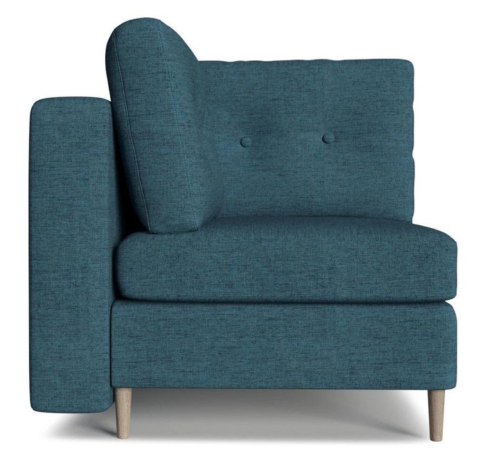 Модуль угловой сектор Белфаст синего цвета - купить Интерьерные кресла по цене 17241.0