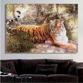 Декоративная картина на холсте "Сытый хищник" - купить Принты по цене 3091.0