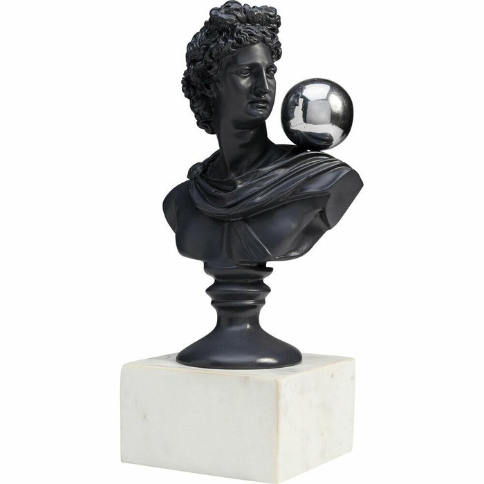 Бюст декоративный Man черно-белого цвета - купить Фигуры и статуэтки по цене 13888.0