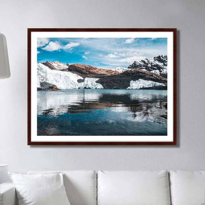 Картина Ледник Гласиар Пасторури Кордильера Бланка Анды Перу