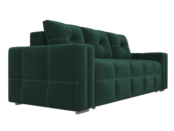 Прямой диван-кровать Леос зеленого цвета - лучшие Прямые диваны в INMYROOM