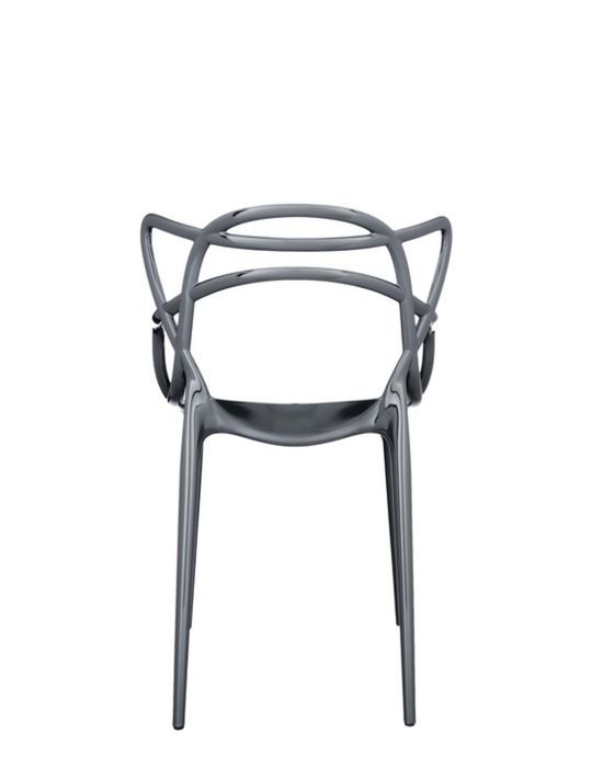 Стул Masters цвета титановый металлик - лучшие Обеденные стулья в INMYROOM